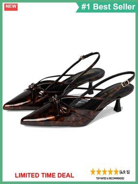 Slingback Kitten Heel Pointed Toe Buckle Pump